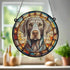 Weimaraner Stained Glass Effect Suncatcher